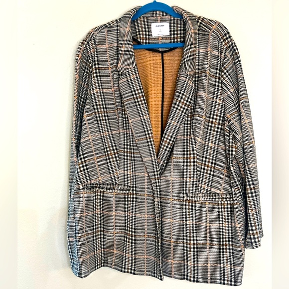 Never Worn - 3X Old Navy Plaid Knit Blazer - Picture 1 of 3